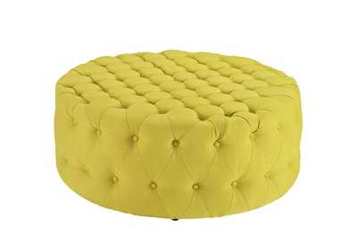 Image for Amour Sunny Upholstered Fabric Ottoman