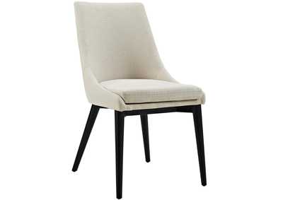 Beige Viscount Fabric Dining Chair