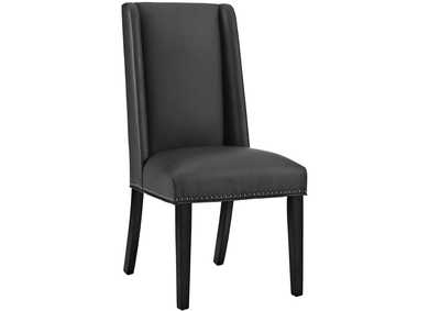 Black Baron Vinyl Dining Chair