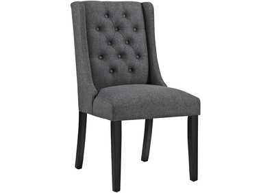 Gray Baronet Fabric Dining Chair