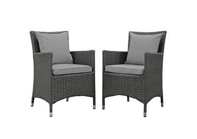 Image for Canvas Gray Sojourn 2 Piece Outdoor Patio Sunbrella