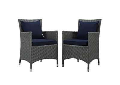 Image for Canvas Navy Sojourn 2 Piece Outdoor Patio Sunbrella