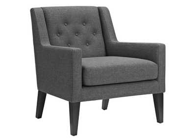 Image for Gray Earnest Upholstered Fabric Arm Chair