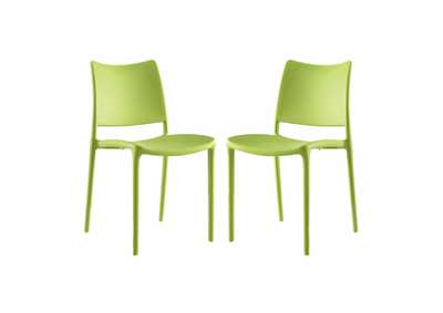 Green Hipster Dining Side Chair [Set of 2]