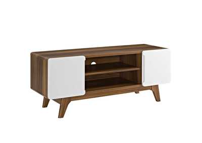 Image for Walnut White Tread 47" TV Stand