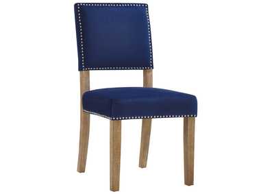 Image for Navy Oblige Wood Dining Chair