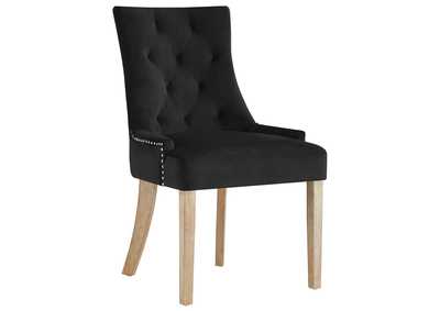 Image for Black Pose Performance Velvet Dining Chair