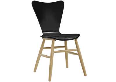 Black Cascade Wood Dining Chair