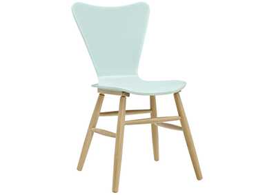 Light Blue Cascade Wood Dining Chair