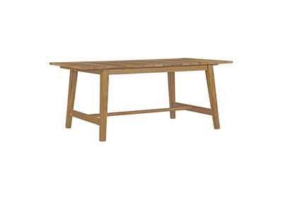 Natural Dorset Outdoor Patio Teak Dining Table