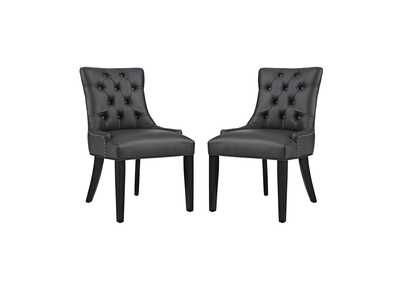 Image for Black Regent Dining Side Chair Vinyl [Set of 2]