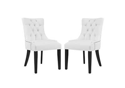 Image for White Regent Dining Side Chair Vinyl [Set of 2]