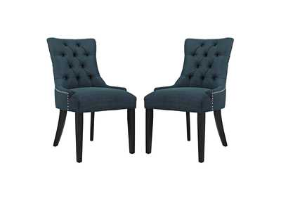 Image for Azure Regent Dining Side Chair Fabric [Set of 2]