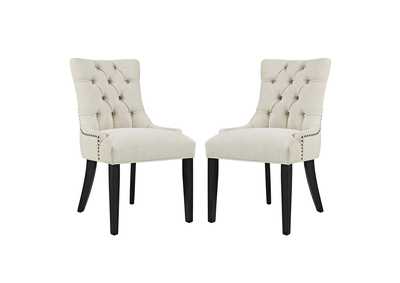 Image for Beige Regent Dining Side Chair Fabric [Set of 2]