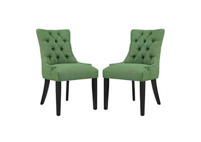 Green Regent Dining Side Chair Fabric [Set of 2]