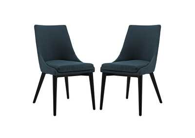 Azure viscount Dining Side Chair Fabric [Set of 2]