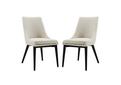 Image for Beige viscount Dining Side Chair Fabric [Set of 2]