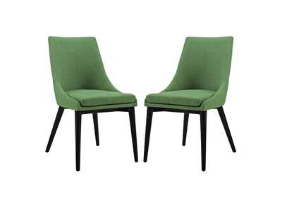 Image for Kelly Green viscount Dining Side Chair Fabric [Set of 2]