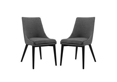 Image for Gray viscount Dining Side Chair Fabric [Set of 2]