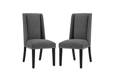 Image for Baron Gray Dining Chair Fabric [Set of 2]