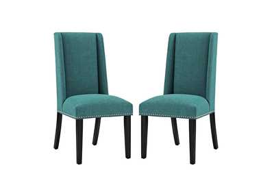 Image for Baron Teal Dining Chair Fabric [Set of 2]