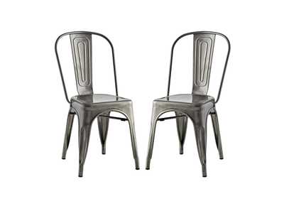 Image for Gunmetal Promenade Dining Side Chair [Set of 2]