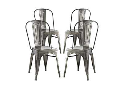 Gunmetal Promenade Dining Side Chair [Set of 4]