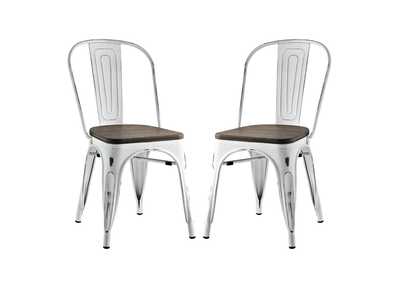 Image for White Promenade Dining Side Chair [Set of 2]