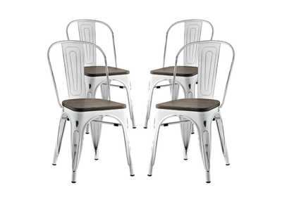 Image for White Promenade Dining Side Chair [Set of 4]