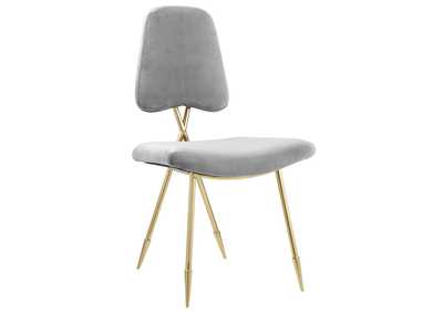 Image for Gray Ponder Performance Velvet Dining Side Chair