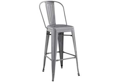 Gunmetal Promenade Bar Side Stool