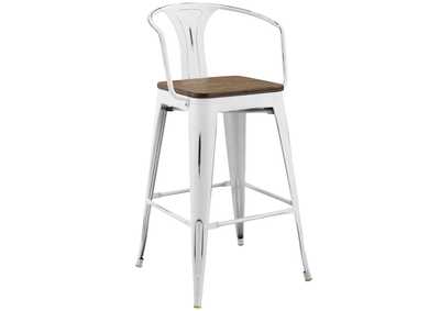 White Promenade Bar Stool