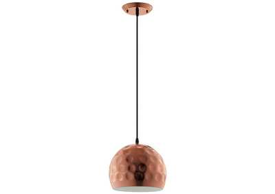 Image for Dimple 10" Half-Sphere Rose Gold Pendant Light