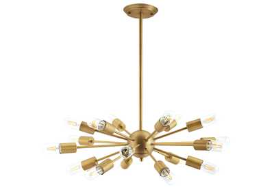 Image for Resolve Brass Pendant Chandelier