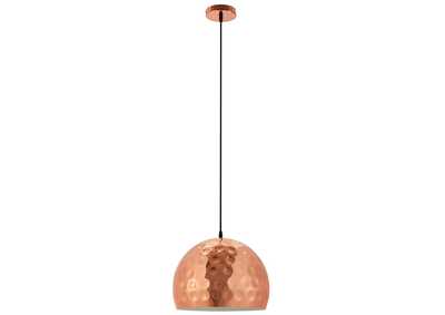 Image for Dimple 13.5" Half-Sphere Rose Gold Pendant Light