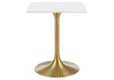 Image for Gold White Lippa 24" Square Wood Top Dining Table