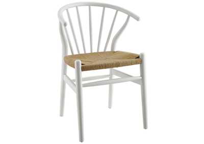 Image for White Flourish Spindle Wood Dining Side Chair