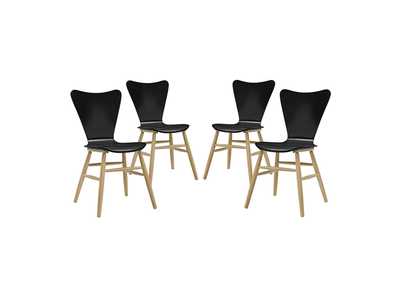 Cascade Black Dining Chair [Set of 4]