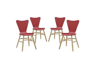 Image for Red Cascade Dining Chair [Set of 4]