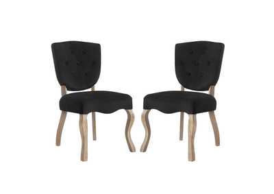 Black Array Dining Side Chair [Set of 2]