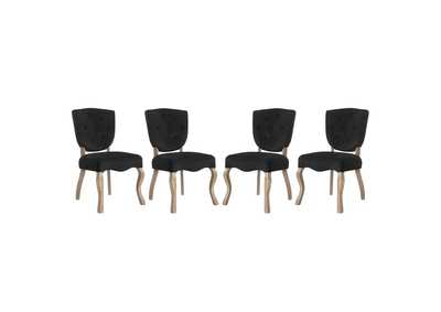 Black Array Dining Side Chair [Set of 4]