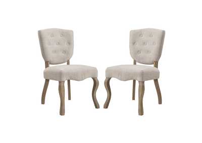 Beige Array Dining Side Chair [Set of 2]