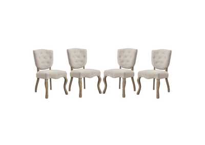 Beige Array Dining Side Chair [Set of 4]