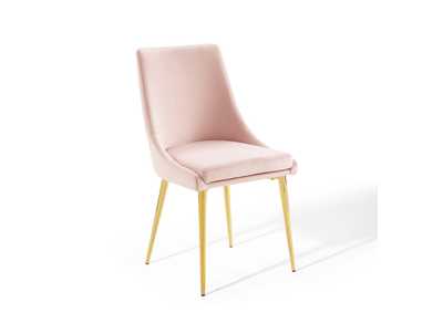 Image for Pink Viscount Modern Accent Performance Velvet Dining Chair