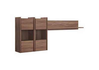 Image for Walnut Visionary Wall Mounted Shelves