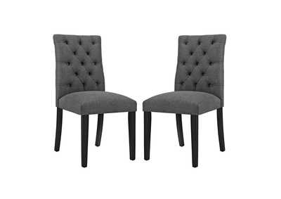 Image for Gray Duchess Dining Chair Fabric [Set of 2]