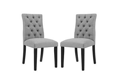 Light Gray Duchess Dining Chair Fabric [Set of 2]