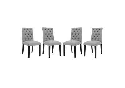 Light Gray Duchess Dining Chair Fabric [Set of 4]