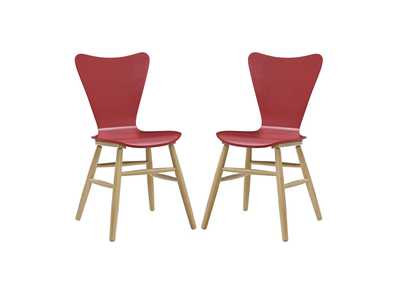 Red Cascade Dining Chair [Set of 2]