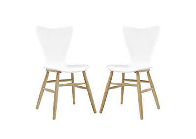 White Cascade Dining Chair [Set of 2]